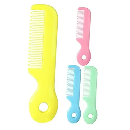 Produktbild: Beatifufu Weiche Runde Zähne Baby-haarkamm-set Für Neugeborene Kleinkinder Jungen Und Mädchen 4-teilig Baby-pflegekamm Sanfte Pflege