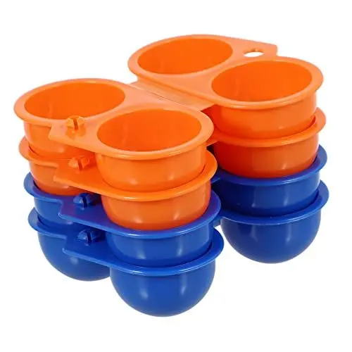 Produktbild: Beatifufu 4 Stück Eierkarton Wohnmobil Kühlschrank Reisekühlschrank Campingkühlschrank Camping Eierhalter Plus eierbehälter Camping-Eierträger Pflanzenschalen Ei Fall Camping-Eierkiste Abs
