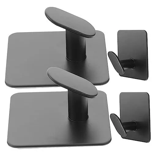 Produktbild: Beatifufu Wandhaken Satz 4 Stück Selbstklebend Für Badezimmer Und Küche Edelstahl Haken Zum Aufhängen Von Handtüchern Und Utensilien