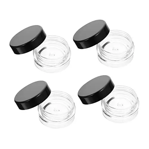 Produktbild: Beatifufu 50 Stück Cremedose Mit Rundem Boden Pigmentdose Tiegel Für Gesichtslotionen Creme-untergläser Leere Unterflasche Kleine Kosmetiktiegel Cremedosen P.s Augencreme Runder Boden Reisen