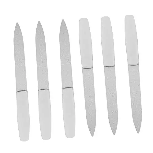 Produktbild: Beatifufu 6stücke Teiliges Edelstahl Nagelfeilen Für Präzises Feilen Und Formen Für Maniküre Und Pediküre Tragbare Und Langlebige Nageltrimmer Für Zuhause Und Unterwegs