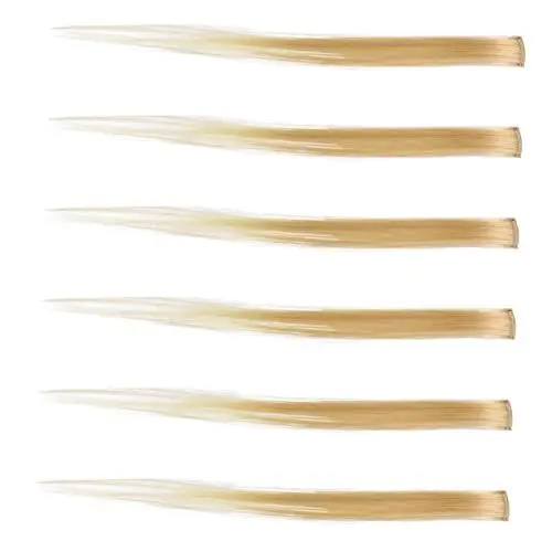 Produktbild: Beatifufu Synthetische Haarverlängerung Strähnen 6 Stück Goldgelb Für Vielfältiges Styling