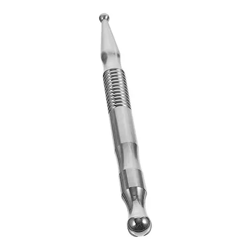Produktbild: Beatifufu Edelstahl Akupunkturstift Manuell Doppel-end Design Für Gesichtsakupunktur Metall Akupunkturstift Sicher Und Langlebig Praktische Anwendung Für Akupressurpunkte