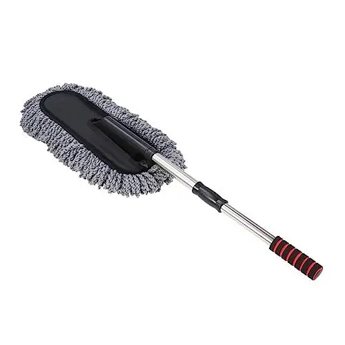 Produktbild: Beatifufu Staubbürste Zur Autoreinigung Mit Weichem Griff Edelstahl Einziehbar Keine Haare Für Eine Sanfte Reinigung Zufällige Farbe
