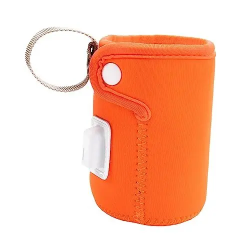 Produktbild: Beatifufu Flaschenthermostat Reiseflaschenwärmer Reise Babyflaschenwärmer Reisemilchflaschenwärmer Flaschenwärmer Tasche Elektrische Wärmetasche USB Milchwärmer Heizung Tragbarer