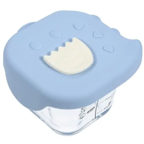 Produktbild: Beatifufu Baby Food Container Glasfutternapf Lebensmittelaufbewahrungsschüssel Aufbewahrungsbehälter Für Babynahrung Babynahrungsspender Gefrierschrank Kleine Schüsseln Mit Deckel Tragbare Schüsseln