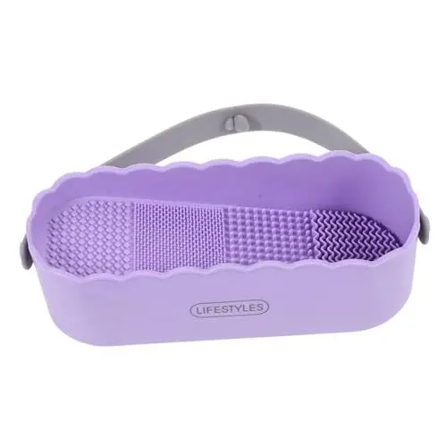 Produktbild: Beatifufu Kasten Für Make-up-pinsel Reiniger Für Kosmetikpinsel Reinigungswerkzeug Für Kosmetikpinsel Make-up-pinselreiniger-boxen Sauberer Behälter Thermoplastisches Gummi