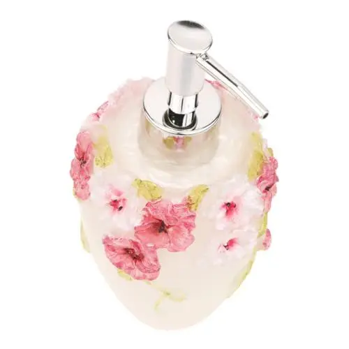 Produktbild: Beatifufu Leere Quetschflasche 300 Ml Mit Blumenmuster Für Shampoo Duschgel Wasser Nachfüllbare Tragbarer Spender