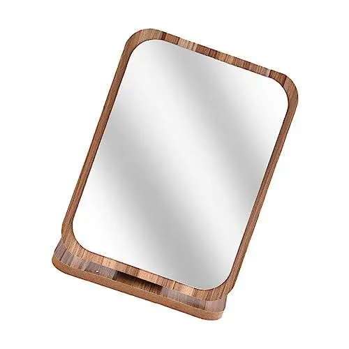 Produktbild: Beatifufu Klappbarer Tischspiegel Drehbarer Schminkspiegel Für Schlafzimmer Hochwertiger Kosmetikspiegel Mit Einfacher Struktur Und Klarem Bild