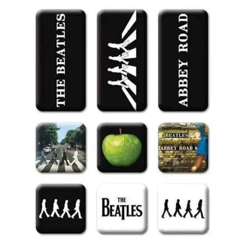 Produktbild: Beatles Abbey Road Set Von 9 Mini-Kühlschrankmagnete (ro)