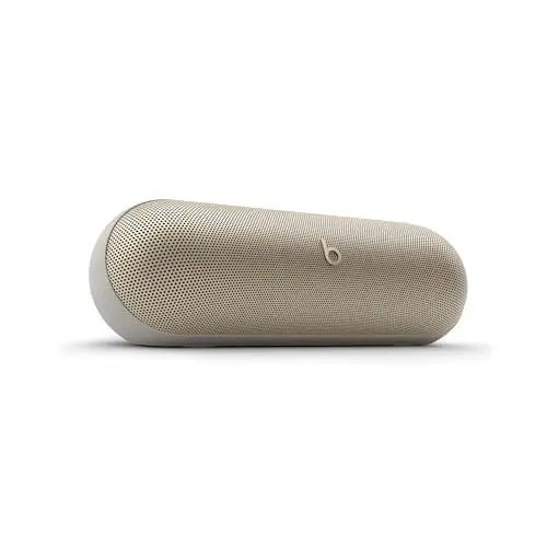 Produktbild: Beats Pill Tragbarer Bluetooth-Lautsprecher, Bis zu 24 Stunden Akkulaufzeit, Wasserabweisend, Kompatibel mit Apple & Android, Kraftvoller Sound für Zuhause, Outdoor - Champagner