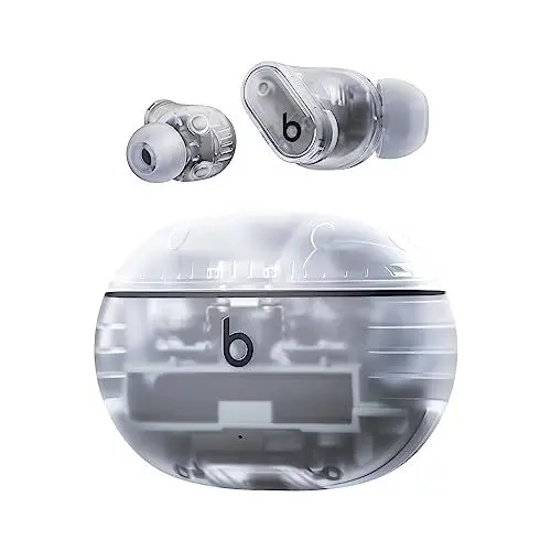 Produktbild: Beats Studio Buds + (2023) – Komplett kabellose Noise Cancelling In-Ear Kopfhörer, verbesserte Apple & Android Kompatibilität, eingebautes Mikrofon, Schweiß-beständige Bluetooth Kopfhörer- Transparent
