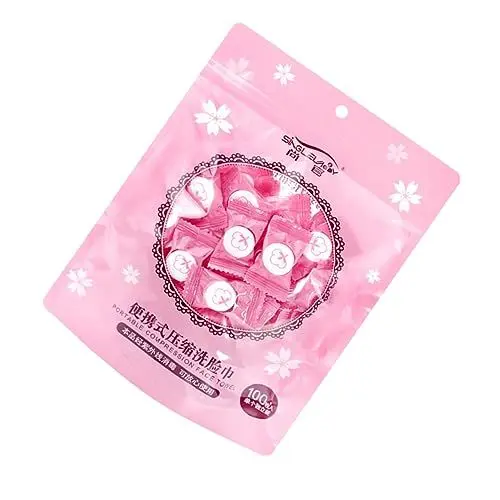 Produktbild: Beaupretty 100St komprimiertes Handtuch abschminktücher kosmetiktücher Kompaktes Handtuch camping handtuch mini handtuch Handtücher komprimierte Waschlappen komprimierte Tücher Weiß
