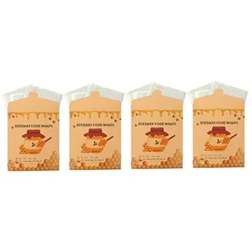 Produktbild: Beaupretty 12 STK Bienenwachs Wickeln Brot Braten Verpackungen Zur Aufbewahrung Von Lebensmitteln Bienenwachstücher Für Brot-Sandwich Essen Burgerbrötchen Burgerbrot Baumwolle