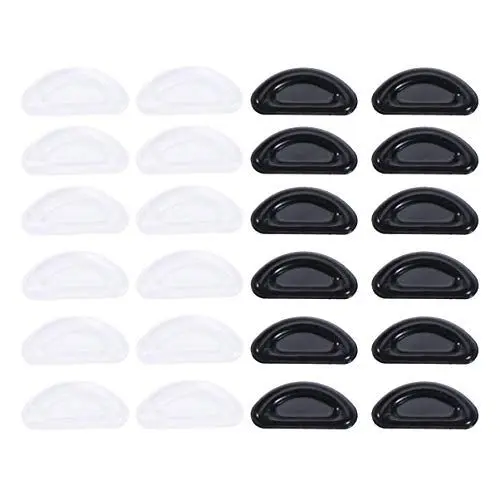 Produktbild: Beaupretty Nasenpads Ohne Nasenpads Aus Silikon Für Brillen – Nasensteg-pad 12 Paar Set Schwarz/weiß