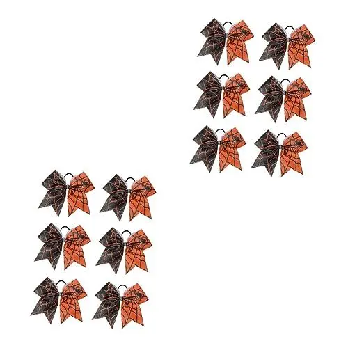 Produktbild: Beaupretty 12 Stk Halloween-gummiband Halloween-haarschal-haargummis Haarschmuck Für Mädchen Haargummis Für Kinder Mädchen Haarschleifen Halloween-haarschleife Halloween-haargummis Strass