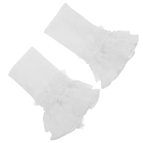 Produktbild: Beaupretty 1 Paar Stilvolle Gefälschte Manschettenverzierungen Für Kleidung Elegante Polyestermanschette Abnehmbar Und Austauschbare Manschette Für Kostüme Und Modeveranstaltungen