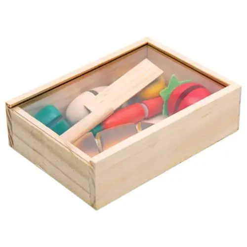 Produktbild: Beaupretty 1 Satz Holzspielzeug Teiliges Funktion Schneideset für Passende Szene Spielküche für Kreative Rollenspiele Teiliges Holzspielzeug Schneideset für Lernspielzeug für Kreative