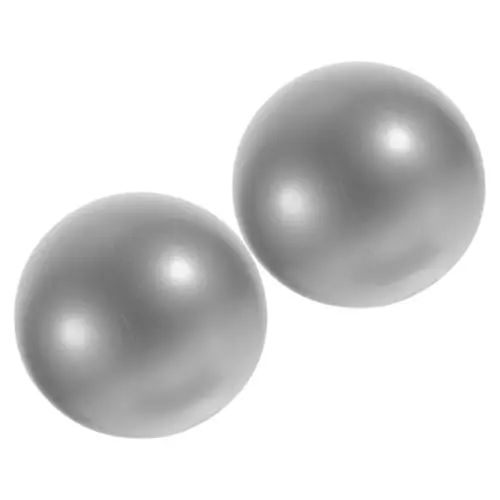 Produktbild: Beaupretty 1 Satz Yoga-ball Armtraining Balanceball Yoga Zubehör Pilates Ball Kleiner Ball Halber Yogaball Trainingsball Übungsball Ballon Pilatesbälle Trainings-gymnastikball Pvc Silver 2st