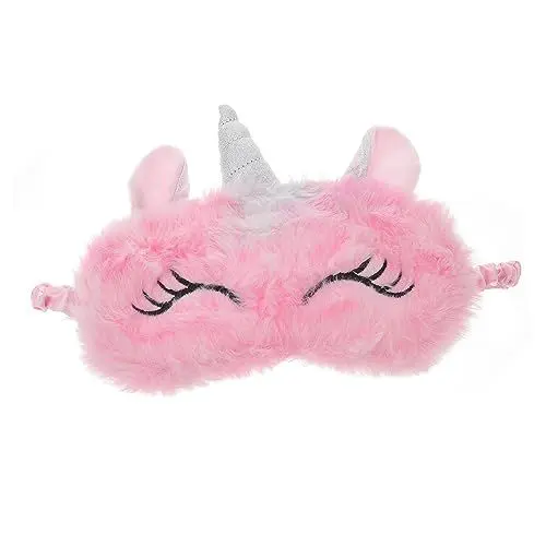 Produktbild: Beaupretty 2St Einhorn-Augenabdeckung zum Schlafen süßer Augenschutz aus Einhornhorn sleep aid einschlafhilfen Augenklappe Schlafpflaster Mädchen Augenbinde Lidschatten Gesichtsmaske Student
