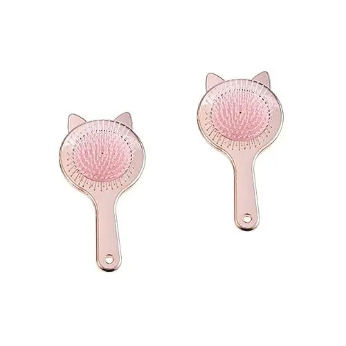 Produktbild: Beaupretty 2St Kamm Haarbürste Bürste für lockiges Haar Haarmassagebürste Naturhaar Bürste mit Katzenborsten Anzüge für Frauen Frauenanzüge Kämme Haarschmuck einfach einstellen Damen Abs