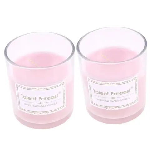 Produktbild: Beaupretty 2St Wachs mit Partyduft meditations meditieren motherday weihnachssüssigkeiten bürolocher naturati Pink romantische Gelkerze Duftwachs Aromatherapie-Kerze Luft duftendes Wachs Rosa