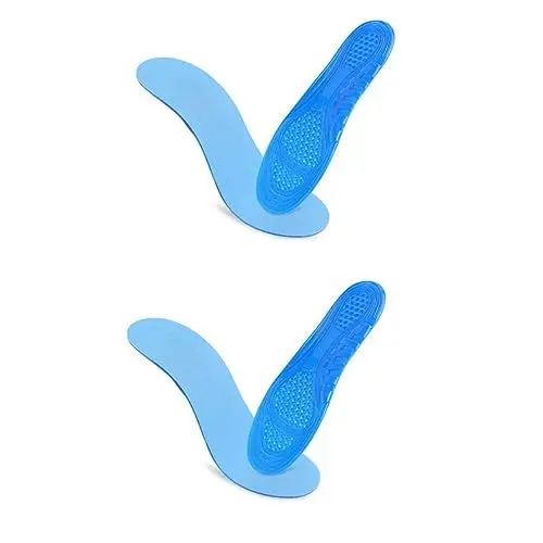 Produktbild: Beaupretty 2 Paar Sport Einlegesohlen Schuheinlegesohle Sport-gel Sportschuhe Stiefeleinlagen Massageeinlagen Einlegesohlen Für Turnschuhe Puffereinlagen Gele Für Läufer Sportgele Blue
