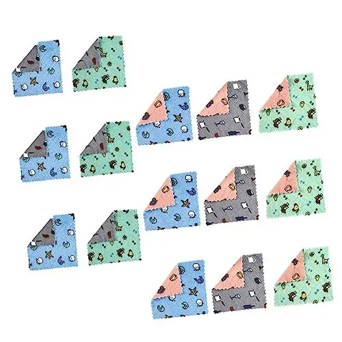 Produktbild: Beaupretty 2 Sätze Geschirrtuch Küchentuch Kitchen Cloth Netzspültuch Tarp Flecktarn Fensterputzlappen Geschirr Spüllappen Handtücher Polyester-staubtuch Fusselfreies Waschlappen 15 Stück * 2