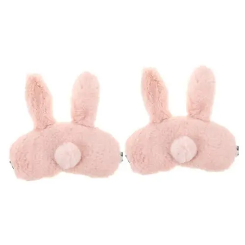 Produktbild: Beaupretty 2 Sätze Plüsch Toilettensitz Schlafmaske für Kinder Plüsch-Augenmaske Entspannungsmaske Augenreisemaske Schlafmaske kinder Augenmaske für Kinder praktische Augenmaske niedlich Hase