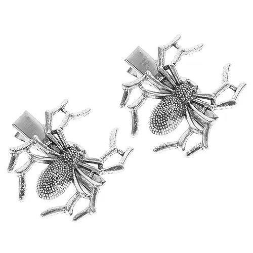 Produktbild: Beaupretty 2 Stk Dunkle Spinnen Haarspange Haarspangen Für Kinder Halloween Spinnen Haarnadeln Halloween Haarspangen Haarspangen Aus Metall Für Damen Legierung Strasssteine Mädchen Zubehör