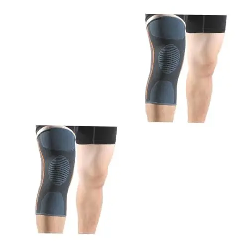 Produktbild: Beaupretty 2 Stk Knieschoner fitness fitnity kniebandage Knieunterstützung sport kniebandage Knieorthese zum Laufen verdickte Knieschützer elastische Kniebandage Kniestütze Grey