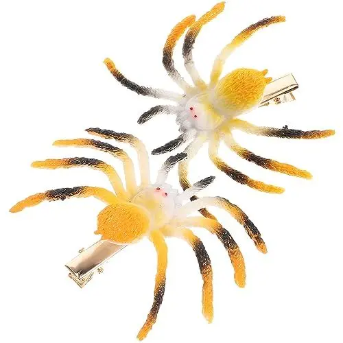 Produktbild: Beaupretty 2st Coole Haarnadel Haarspangen Horror-haarnadeln Gothic-haarschmuck Halloween-haarspange Spinnen-haarspange Halloween-haarnadel Spiderverse Legierung Oberer Clip Mädchen Fräulein
