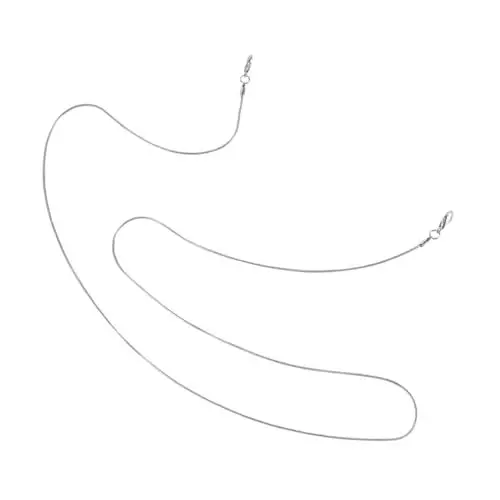 Produktbild: Beaupretty 2st Maskenband Schnapsgläser Maskenseil Riemen Für Gesichtsabdeckung Brillenband Brillenhalteband Maskenhalteseil Gesichtsabdeckungsband Gesichtsabdeckungshalter Kupfer Silver