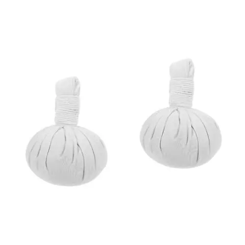 Produktbild: Beaupretty 2st Moxibustion-gesundheitsball Thailändischer Kräutermassageball Wärmender Moxabeutel Spa-massageball Thai-massageball Massageballtherapie Kleiner Massageball Weiß Baumwolle