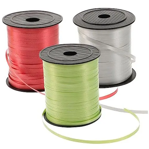 Produktbild: Beaupretty 3 Rollen Ballongurt Wickelband basteln DIY bänder seidenband bändchen Verpackungsband für Heimwerker Blumenverpackungsband Schnur Kunsthandwerk Requisiten Schleife