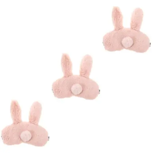 Produktbild: Beaupretty 3 Sätze Plüsch Toilettensitz Entspannungsmaske Augenreisemaske boywithuke Kindermaske Schlafmaske kinder Augenmaske Augenklappe für den Haushalt Wohnaccessoire Hase Toilleten Sitz