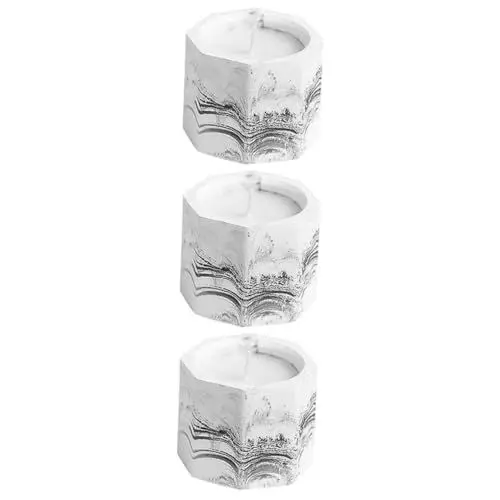 Produktbild: Beaupretty 3 Stk Duftkerze meditations meditieren hohzeitdeko scented candles wohnungseinrichtung Badezimmerkerze Marmorierung rauchlose Kerze achteckige Aromatherapie-Kerze Gips schmücken