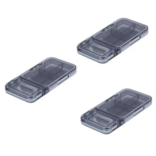 Produktbild: Beaupretty 3 Stück Box Pillenteiler Box Pillenteiler Pille Alle Formen Medikamententeiler Pillenspender Pillenetui Tablettenschneider Für Kleine Oder Große Pille Für Kleine Grau
