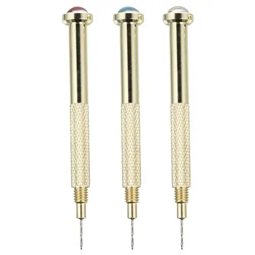 Produktbild: Beaupretty 3 Stück Nagelbohrer Maniküre-Werkzeuge Piercing Schmuck Spezialwerkzeuge Maniküre-Bohrer Automatischer Nagelfeiler Fingernagelbohrer Nagelkunst-Handbohrer