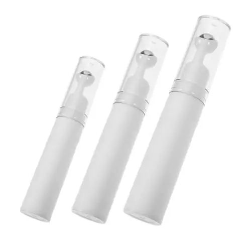 Produktbild: Beaupretty 3 Stück Rolle Augencreme-set Leere Sahneflasche Leere Rollerflaschen Wiederbefüllbare Rollerflaschen Parfümroller Flasche Leer Rollflaschen Für Ätherische Öle Weiß Pp