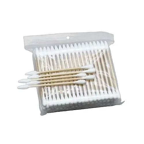 Produktbild: Beaupretty 400 Stück Tupfer Für Babypflegeknospen Reinigung Steriler Stäbchen Mit Baumwollspitze Bio Wattestäbchen Make-up-wattestäbchen Verarbeitet Wattestäbchen Hölzern