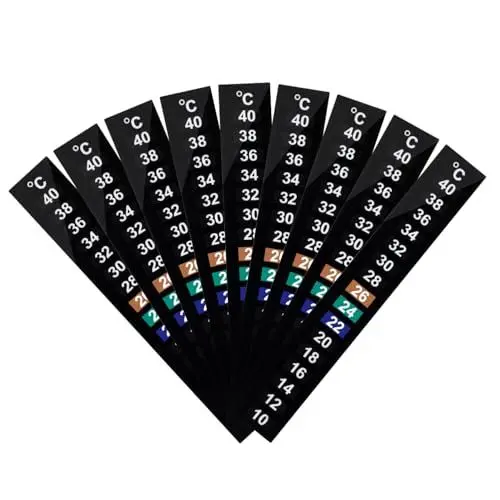 Produktbild: Beaupretty 40 Stk Stock Thermometerstab Temperaturstreifen Aquarienthermometer Aufkleber Thermometerstreifen Aufkleben Fieber Thermometer Aufkleben Aquarium Aufkleber Für Aquarien