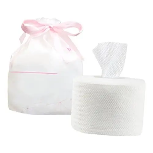 Produktbild: Beaupretty 40st Abschminktücher Baumwollgewebe Abschminktuch Make-up-entferner-tücher Handtücher Einwegwaschlappen Handtuch Mit Doppeltem Verwendungszweck Baby Weiß Reinigungstuch Gesicht