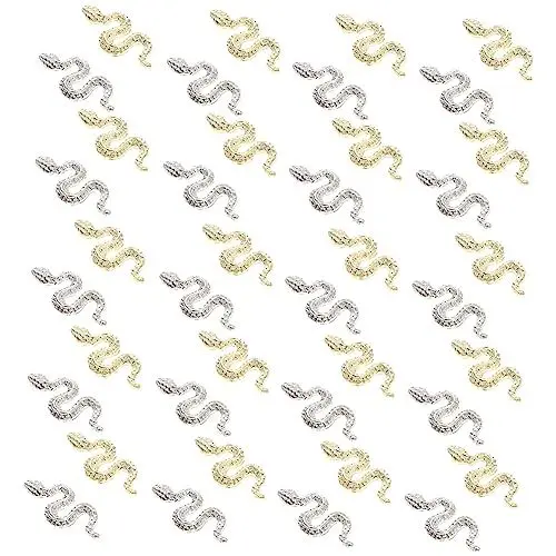 Produktbild: Beaupretty 40stücke Kleine Schlangen Nagelcharms Aus Kreative Nageldekoration Für Diy Nail Art Für Maniküre Für Frauen