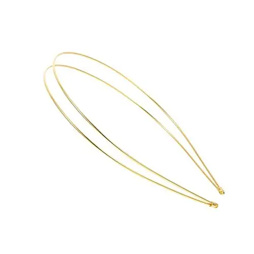 Produktbild: Beaupretty Waschen Metall- Doppelreihen- Stirnb?nder 4 Stücke Metall Stirnband Doppelzeilen Mode Stirnb?nder Hochzeitsparty Haar Reif Band Haarband Headwear für Metallhaarb?nder