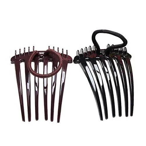Produktbild: Beaupretty 4 Stück Haarschmuck Haar Seitenkämme Bump It up Volumen-haarspange Haareinsatzkamm Haarnadel Mit Breiten Haarseitenkämme Strass Blumen Haarkamm Dicht Doppelseitiger Kamm Braut