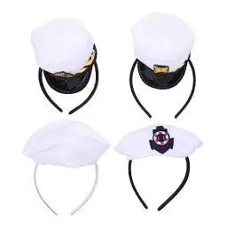 Produktbild: Beaupretty 4 Stück Partykappen Kapitänsbedarf Bands Zubehör Marineboot Zubehör Hut Stirnbänder Kostüm Matrosen Yacht Halloween Hüte Kleid Für Kopfbedeckungen Reifen Schiff Nautisch Cosplay