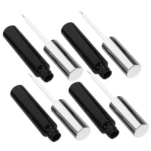 Produktbild: Beaupretty 4 Stück leere Eyeliner-Flasche lagercontainer vorratsbehälter Leere Mascara-Tube für Rizinusöl Eyeliner-Behälter Eyeliner-Stick Kajal-Stick Flasche mit Eyeliner-Fläschchen Wimper
