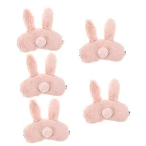 Produktbild: Beaupretty 5 Sätze Plüsch Toilettensitz Entspannungsmaske Augenreisemaske Osterhasen-Geschenk Augenklappe für den Haushalt Augenmaske Schlafmaske kinder Reisemaske für das Auge Wohnaccessoire