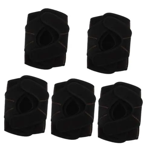 Produktbild: Beaupretty 5st Sportliche Knieschützer Kniegelenkband Kniebandage Knieschützer Volleyball Fitness-knieriemen Wander-kniegurt Patellarsehnenband Kniestütze Fahrrad Kniewärmer Black Stoff